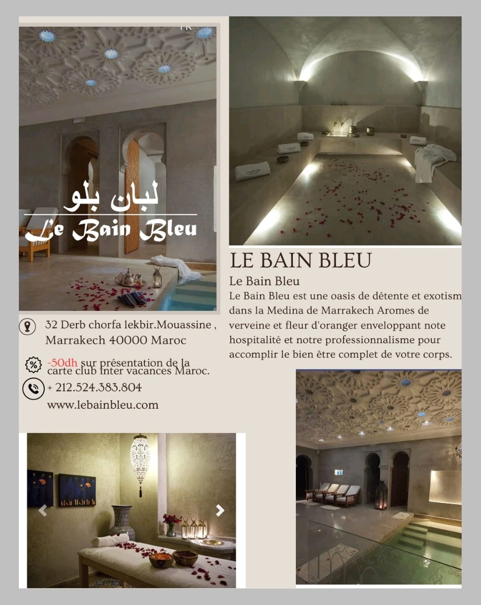 HAMMAM LE BAIN BLEU MARRAKECH